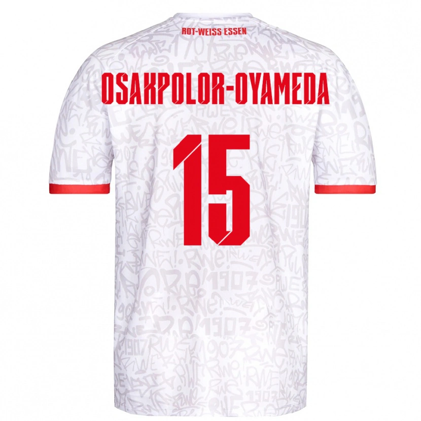 Danxen Kid Joel Osakpolor-Oyameda #15 White Red Home Jersey 2025/26 T-Shirt