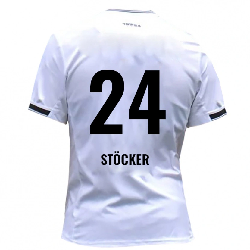 Danxen Kid Michel Stöcker #24 White Red Home Jersey 2025/26 T-Shirt