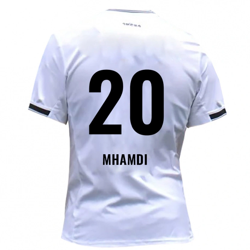 Danxen Kid Oualid Mhamdi #20 White Red Home Jersey 2025/26 T-Shirt