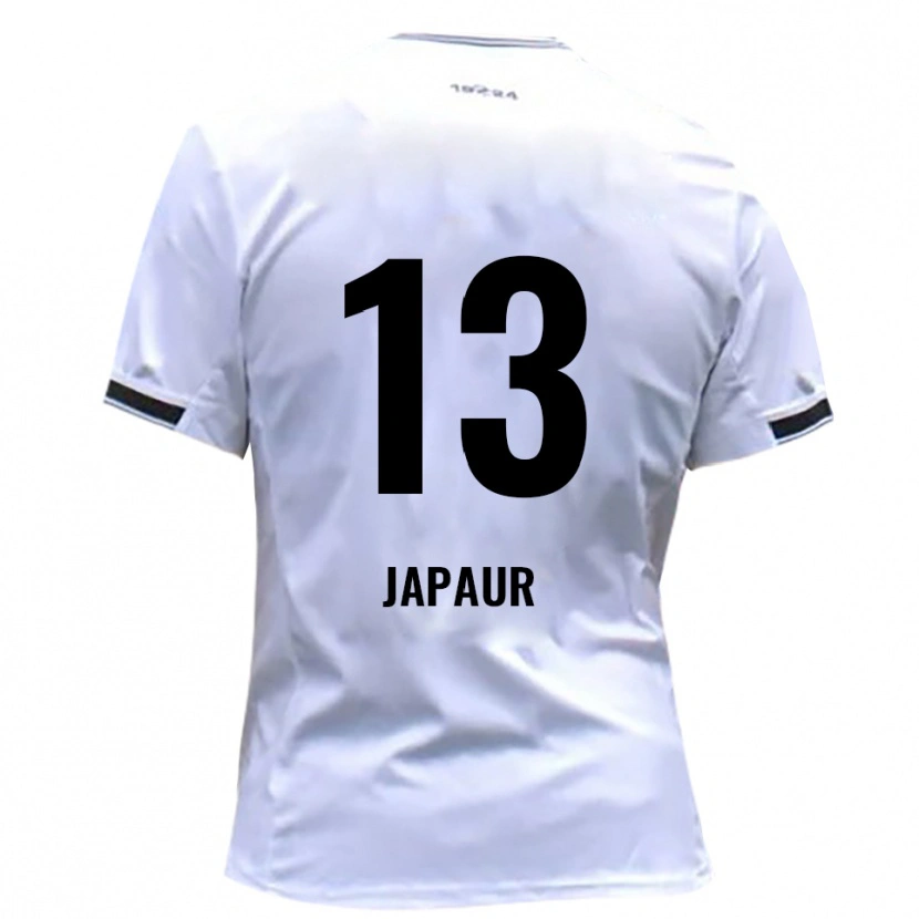 Danxen Kid Alem Japaur #13 White Red Home Jersey 2025/26 T-Shirt