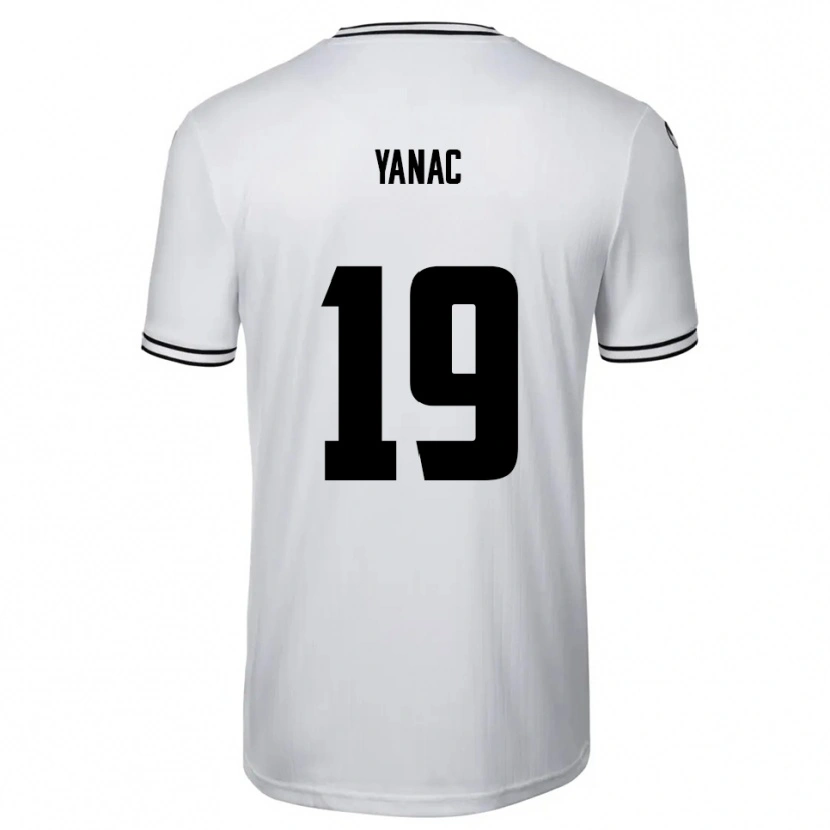 Danxen Kid Kaan Yanac #19 White Black Home Jersey 2025/26 T-Shirt