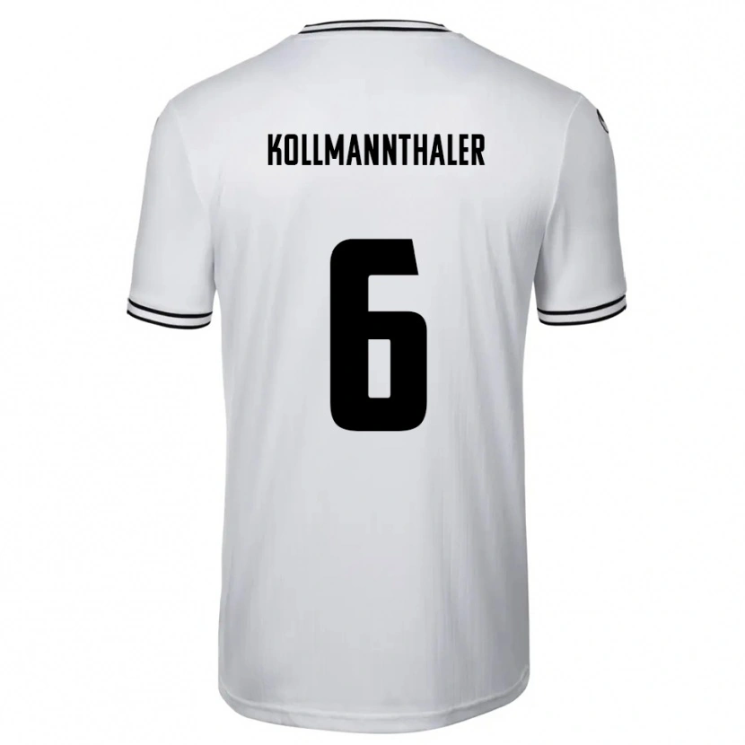 Danxen Kid Elischa Kollmannthaler #6 White Black Home Jersey 2025/26 T-Shirt