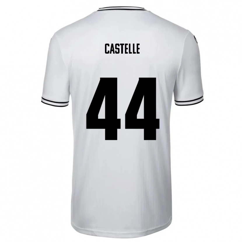 Danxen Kid Niklas Castelle #44 White Black Home Jersey 2025/26 T-Shirt
