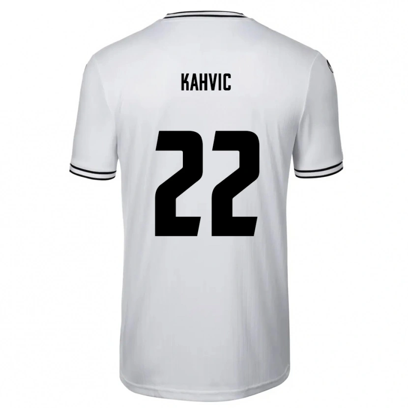 Danxen Kid Aleksandar Kahvic #22 White Black Home Jersey 2025/26 T-Shirt
