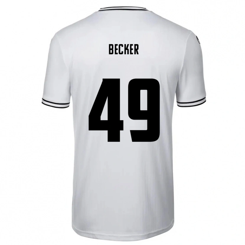 Danxen Kid André Becker #49 White Black Home Jersey 2025/26 T-Shirt