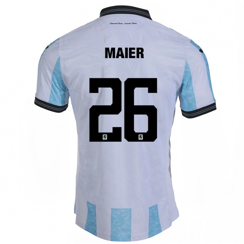 Danxen Kid Philipp Maier #26 White Sky Blue Home Jersey 2025/26 T-Shirt