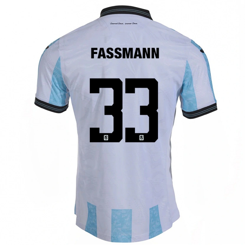 Danxen Kid Lasse Faßmann #33 White Sky Blue Home Jersey 2025/26 T-Shirt