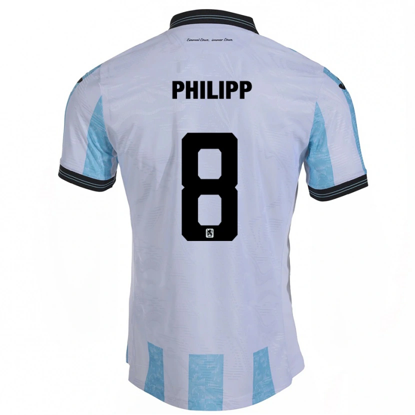 Danxen Kid David Philipp #8 White Sky Blue Home Jersey 2025/26 T-Shirt