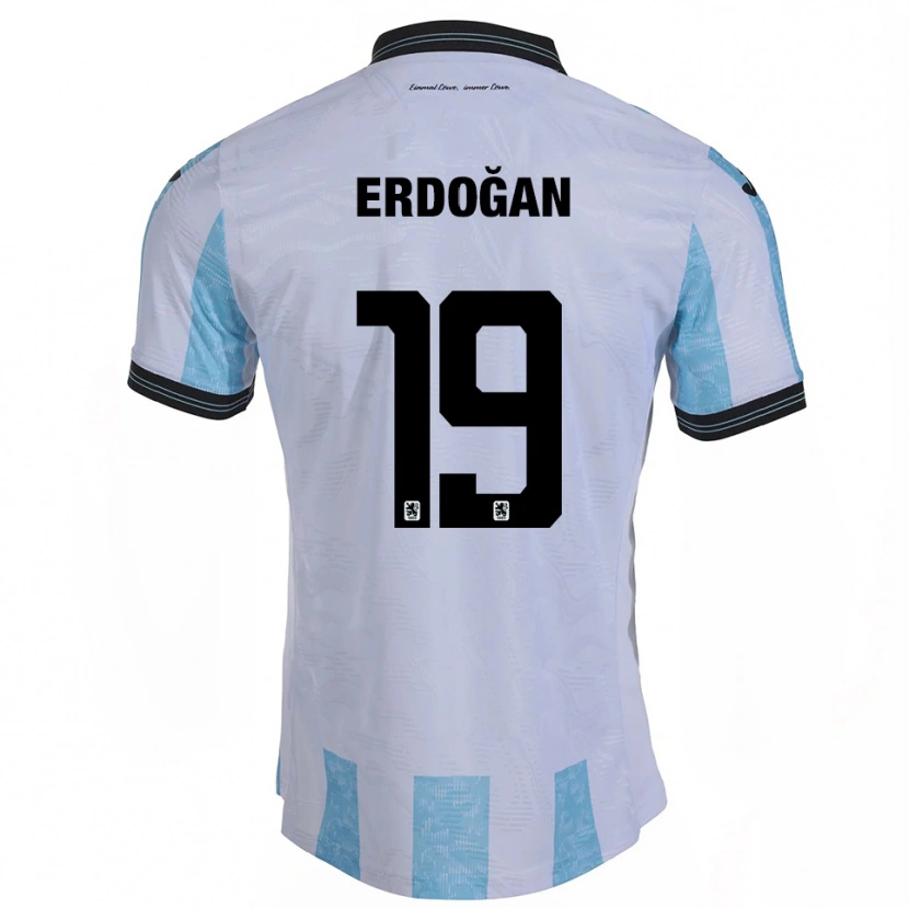 Danxen Kid Emre Erdoğan #19 White Sky Blue Home Jersey 2025/26 T-Shirt
