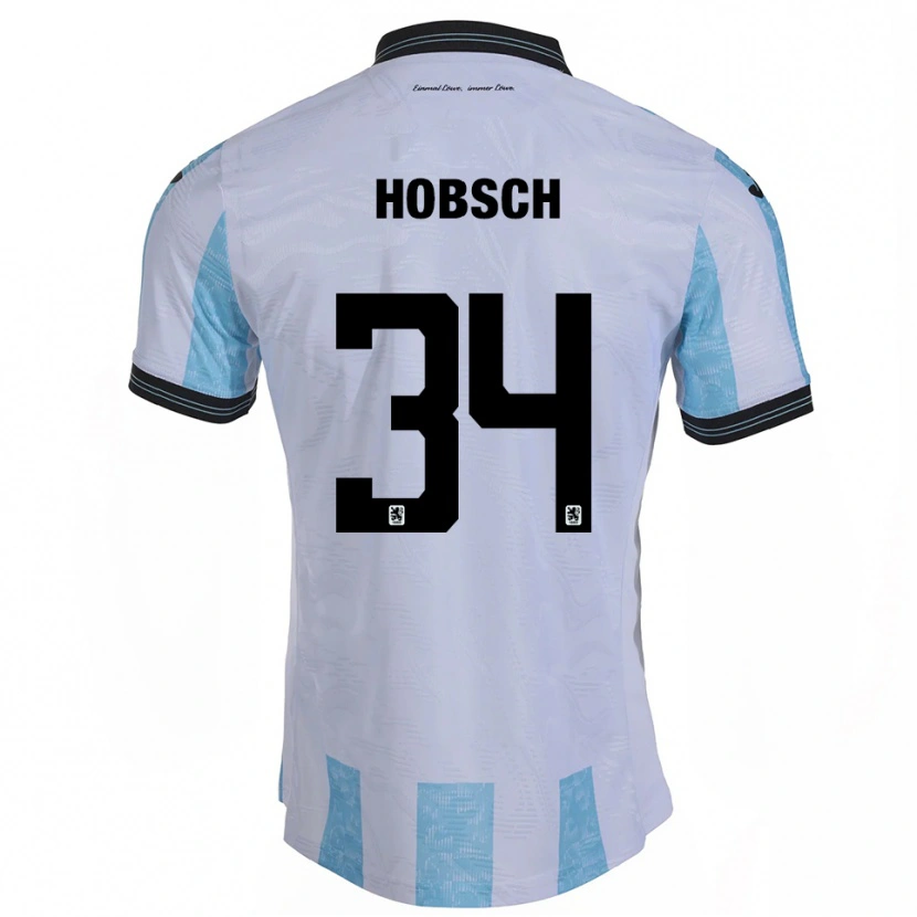 Danxen Kid Patrick Hobsch #34 White Sky Blue Home Jersey 2025/26 T-Shirt