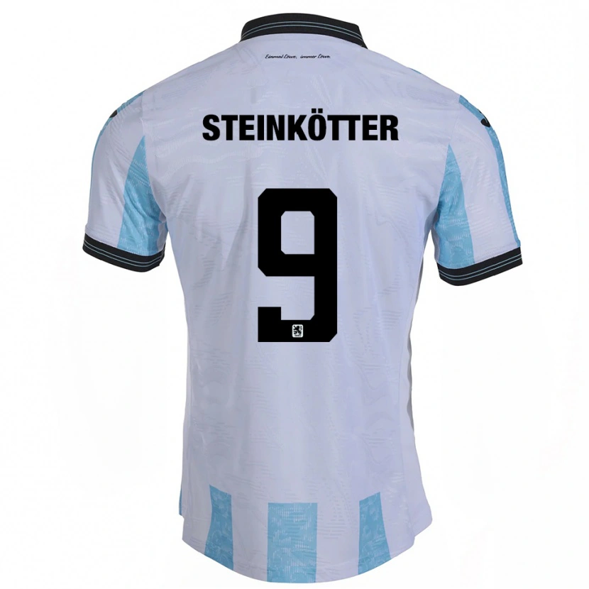 Danxen Kid Justin Steinkötter #9 White Sky Blue Home Jersey 2025/26 T-Shirt