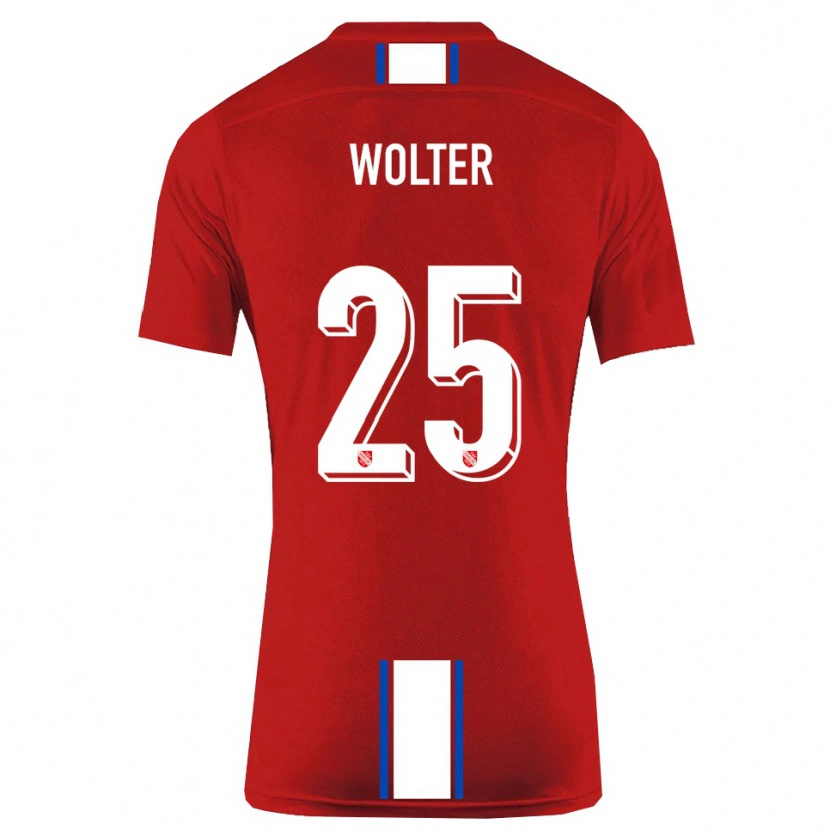 Danxen Kid Fynn Wolter #25 Red White Home Jersey 2025/26 T-Shirt