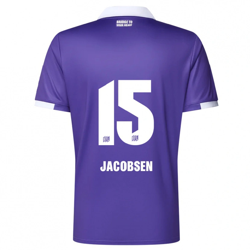 Danxen Kid Bjarke Jacobsen #15 Purple White Home Jersey 2025/26 T-Shirt