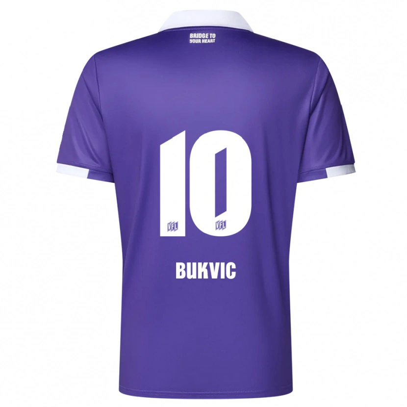 Danxen Kid Adem Bukvic #10 Purple White Home Jersey 2025/26 T-Shirt