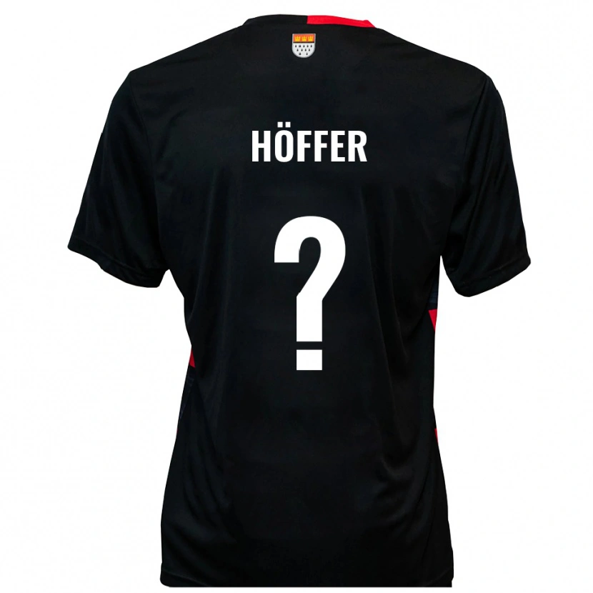 Danxen Kid Chantal Höffer #0 Black Red Home Jersey 2025/26 T-Shirt