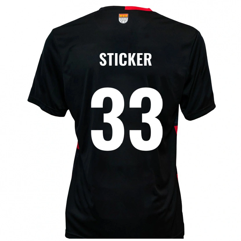 Danxen Kid Jonah Sticker #33 Black Red Home Jersey 2025/26 T-Shirt
