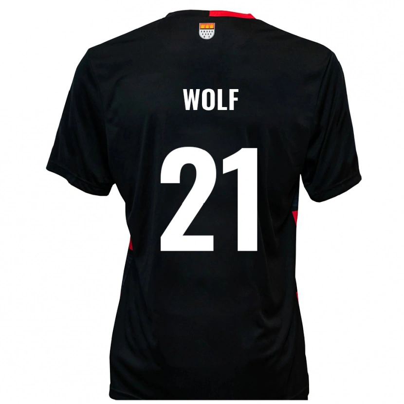 Danxen Kid Lucas Wolf #21 Black Red Home Jersey 2025/26 T-Shirt