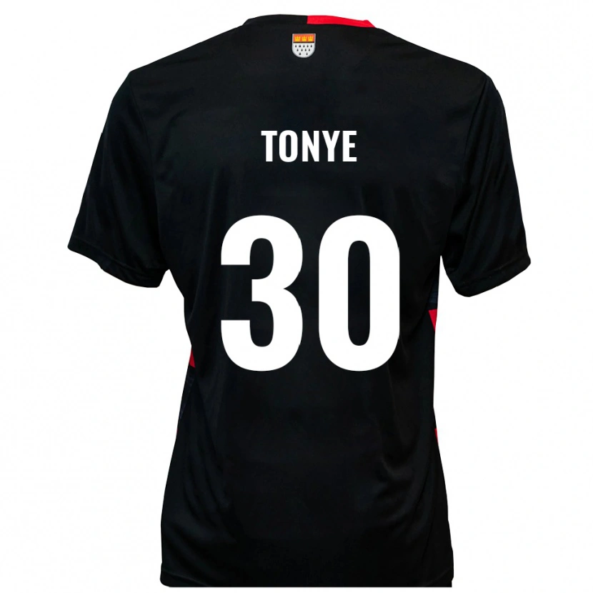 Danxen Kid Yannick Tonye #30 Black Red Home Jersey 2025/26 T-Shirt