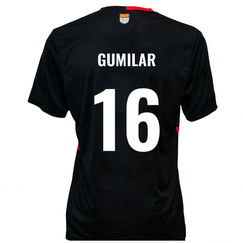 Danxen Kid Jonas Gumilar #16 Black Red Home Jersey 2025/26 T-Shirt