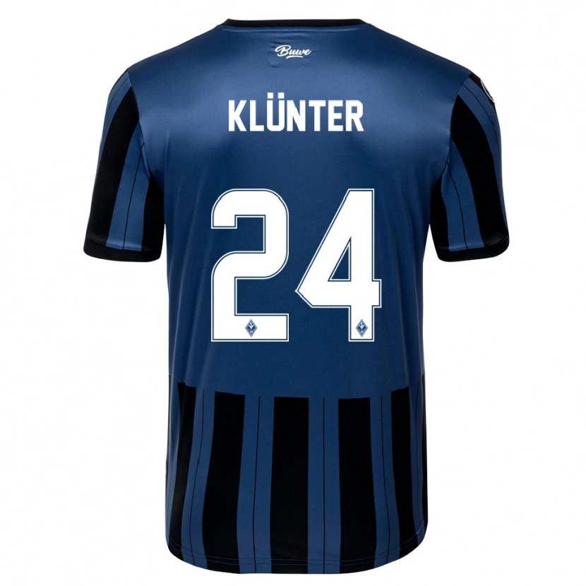 Danxen Kid Lukas Klünter #24 Blue Gray Black Home Jersey 2025/26 T-Shirt