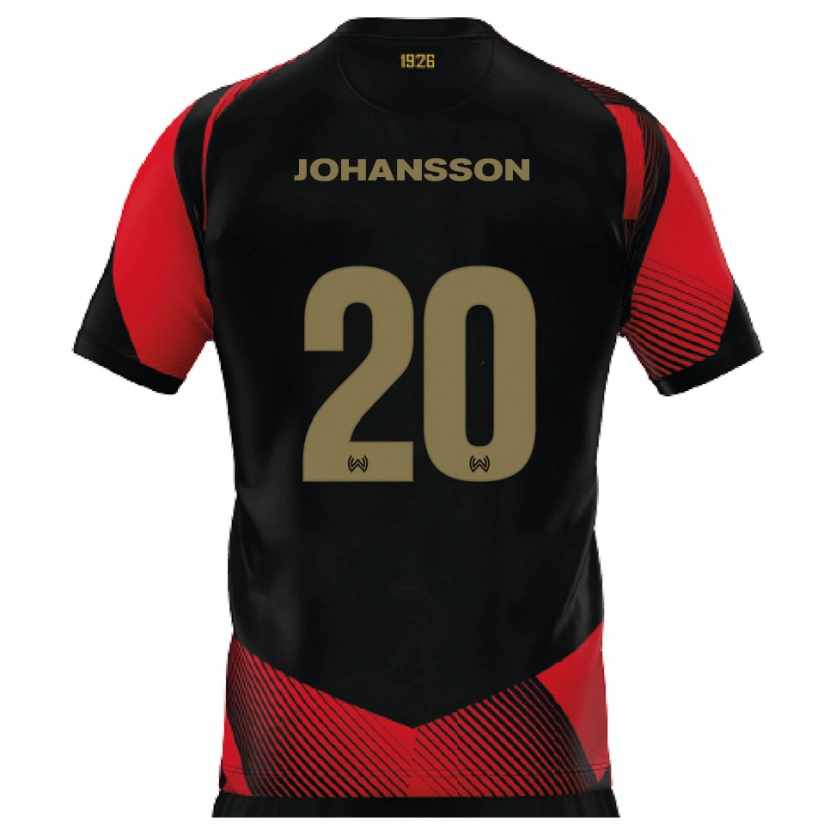 Danxen Kid Ryan Johansson #20 Black Red Home Jersey 2025/26 T-Shirt