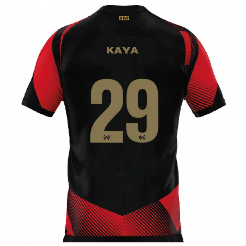 Danxen Kid Fatih Kaya #29 Black Red Home Jersey 2025/26 T-Shirt