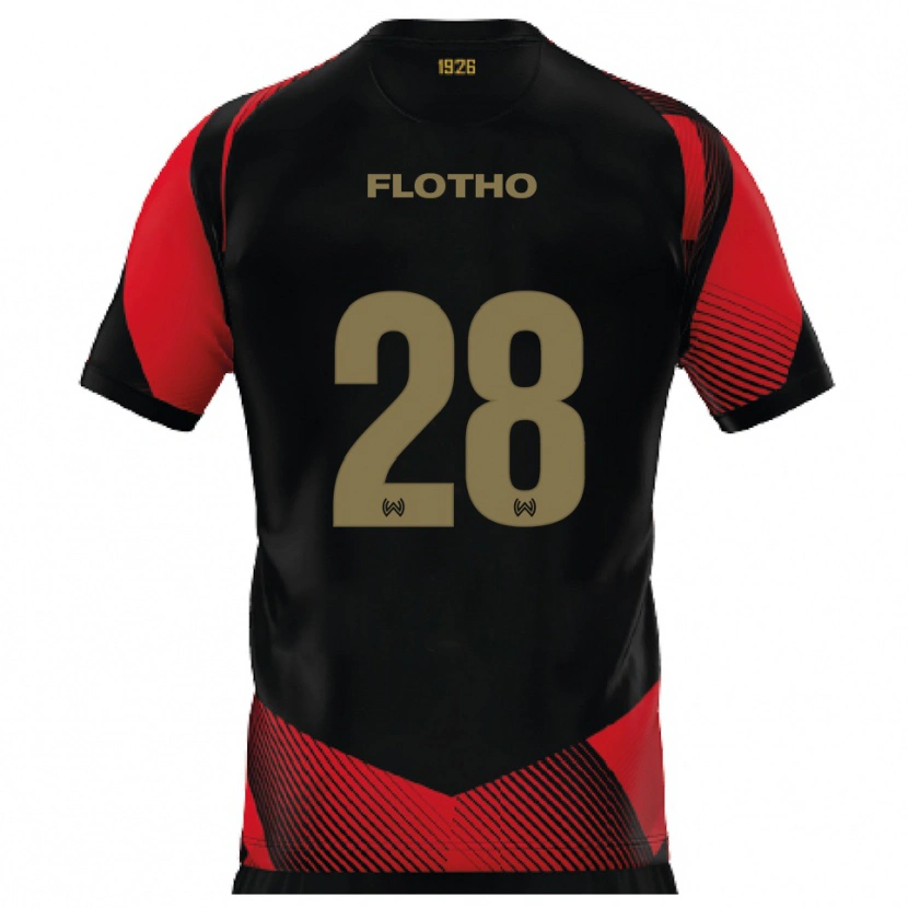 Danxen Kid Moritz Flotho #28 Black Red Home Jersey 2025/26 T-Shirt