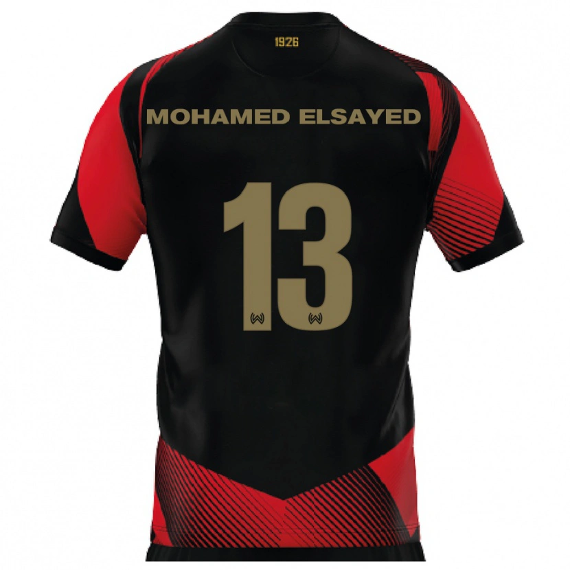Danxen Kid Samir Mohamed Elsayed #13 Black Red Home Jersey 2025/26 T-Shirt