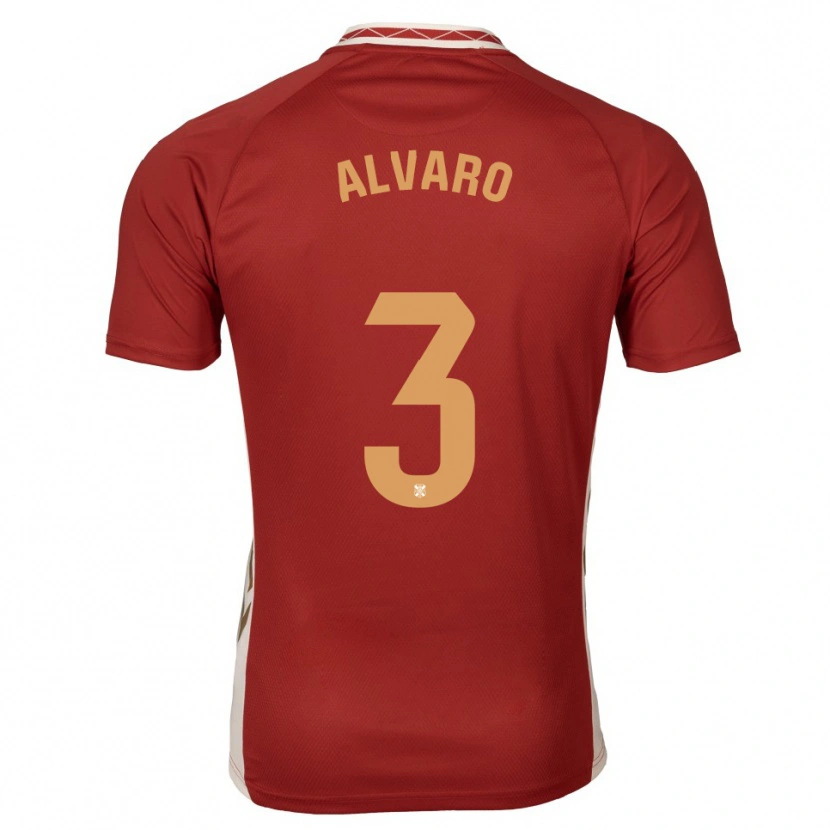 Danxen Kid Álvaro González #3 Burgundy Gold Away Jersey 2025/26 T-Shirt