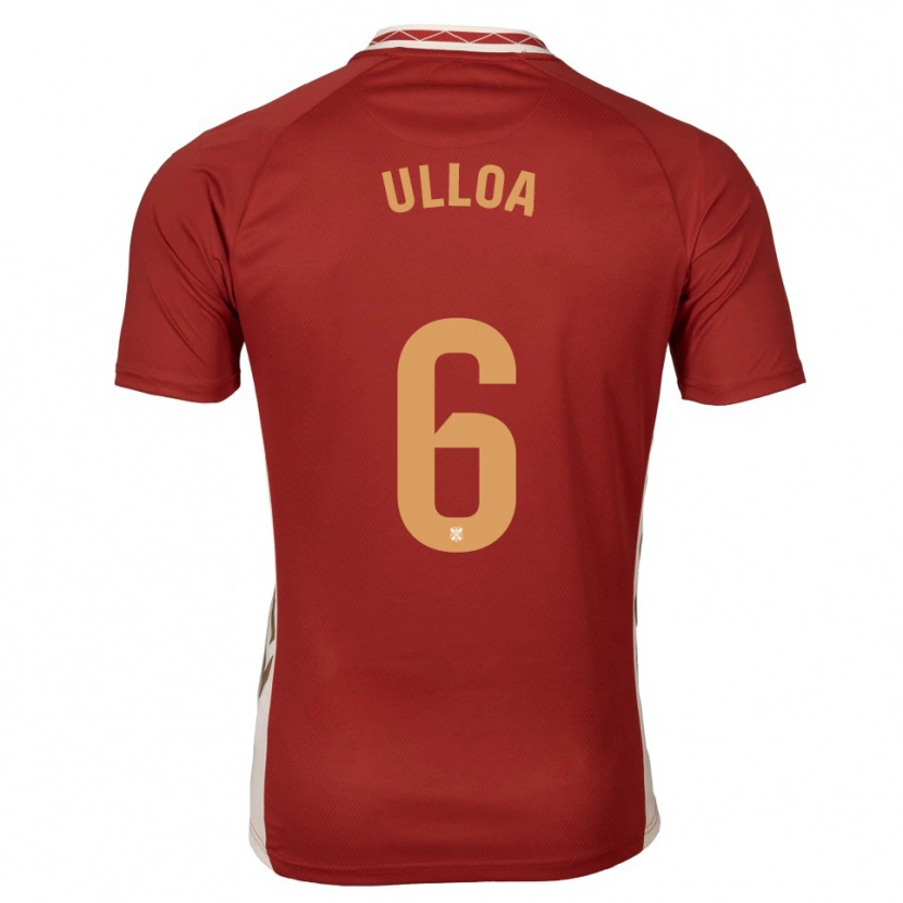 Danxen Kid Alberto Ulloa #6 Burgundy Gold Away Jersey 2025/26 T-Shirt