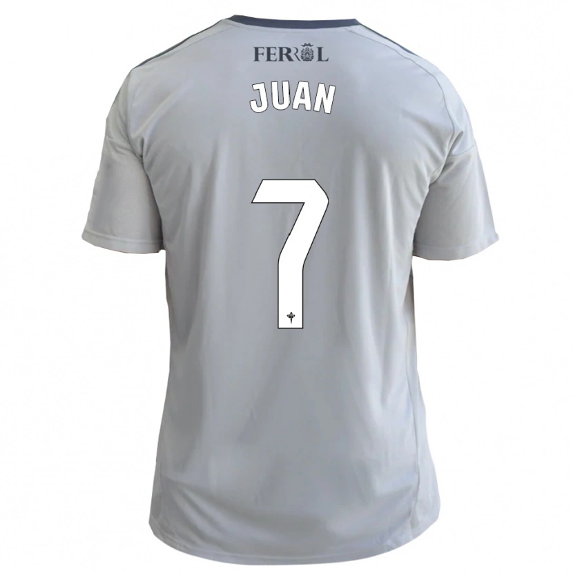 Danxen Kid Álvaro Juan #7 Gray Silver Away Jersey 2025/26 T-Shirt