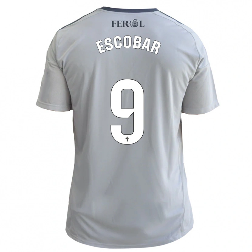 Danxen Kid Antón Escobar #9 Gray Silver Away Jersey 2025/26 T-Shirt