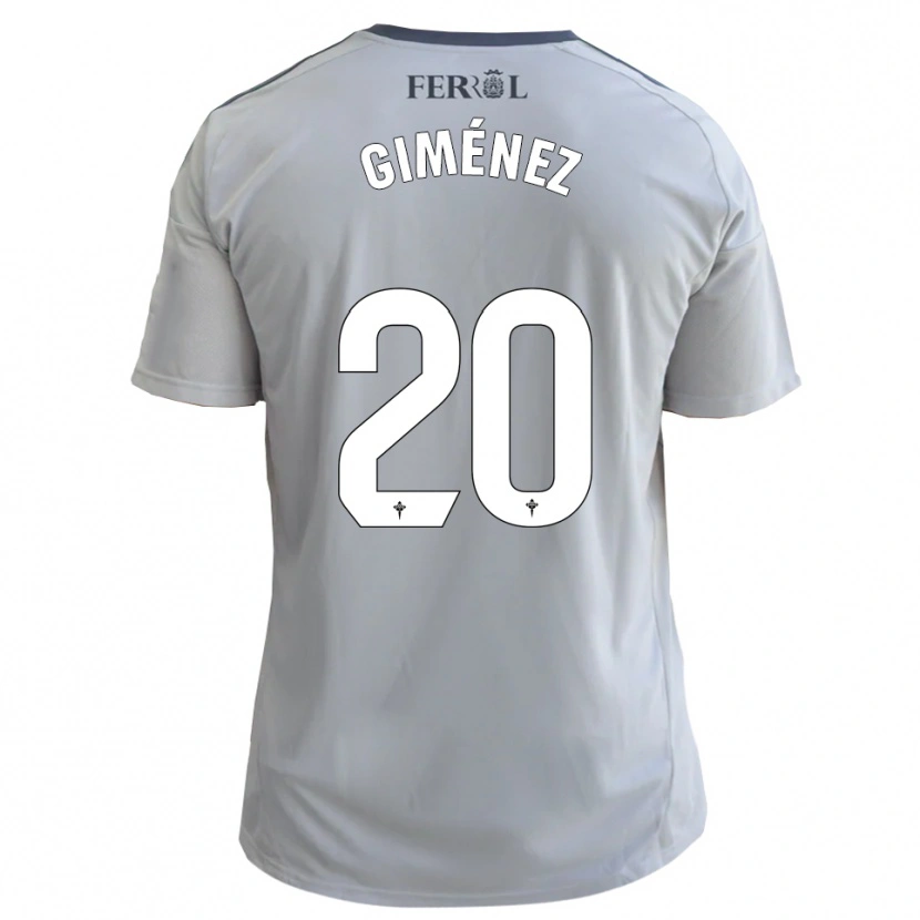 Danxen Kid Álvaro Giménez #20 Gray Silver Away Jersey 2025/26 T-Shirt