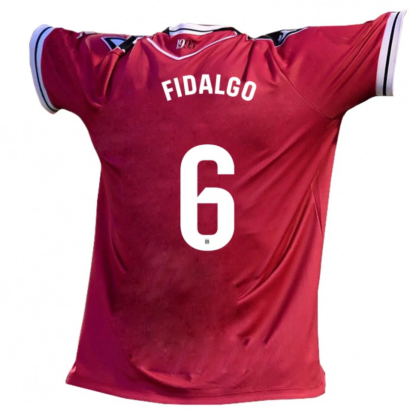 Danxen Kid Alejandro Fidalgo #6 Burgundy Black Away Jersey 2025/26 T-Shirt