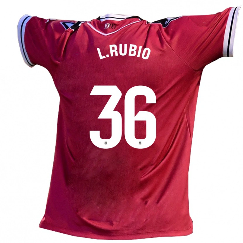 Danxen Kid Lázaro Rubio #36 Burgundy Black Away Jersey 2025/26 T-Shirt