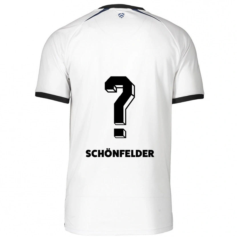 Danxen Kid Tom Schönfelder #0 White Black Away Jersey 2025/26 T-Shirt