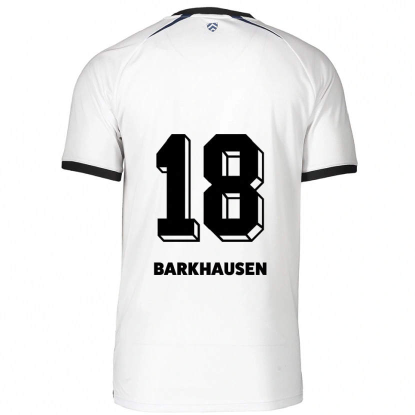 Danxen Kid Rieke Barkhausen #18 White Black Away Jersey 2025/26 T-Shirt