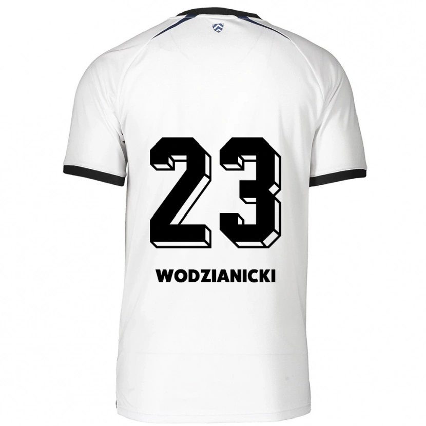 Danxen Kid Bartosz Wodzianicki #23 White Black Away Jersey 2025/26 T-Shirt