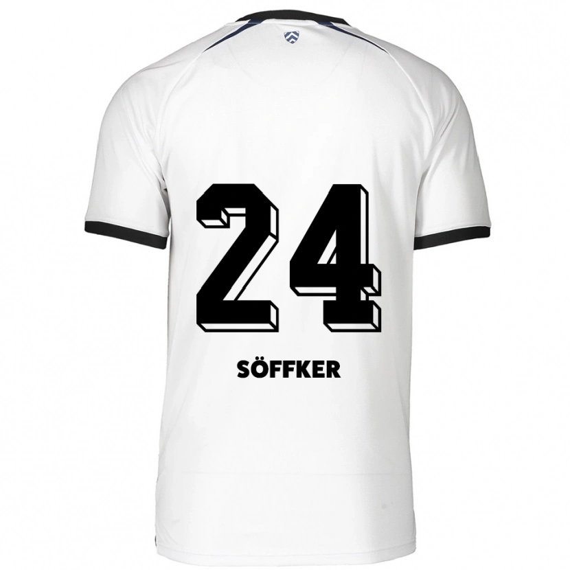 Danxen Kid Alessia Söffker #24 White Black Away Jersey 2025/26 T-Shirt