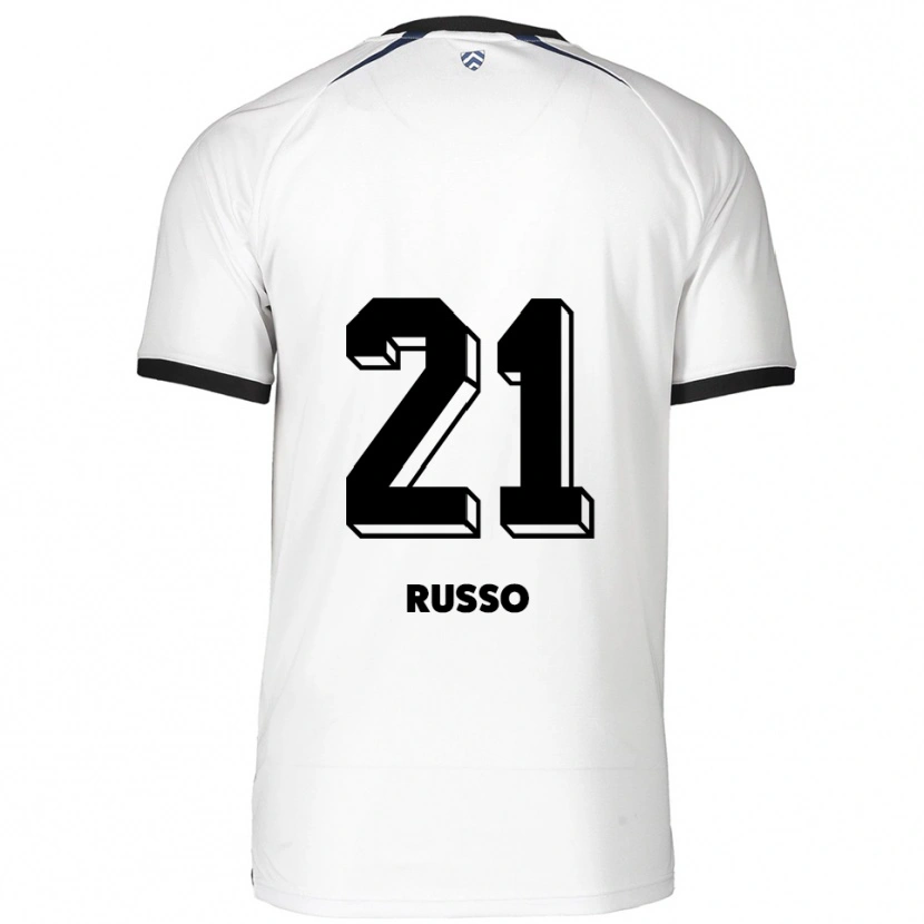 Danxen Kid Stefano Russo #21 White Black Away Jersey 2025/26 T-Shirt