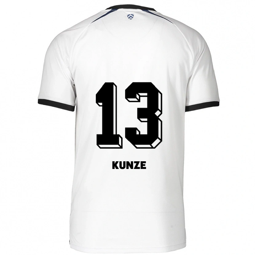 Danxen Kid Lukas Kunze #13 White Black Away Jersey 2025/26 T-Shirt