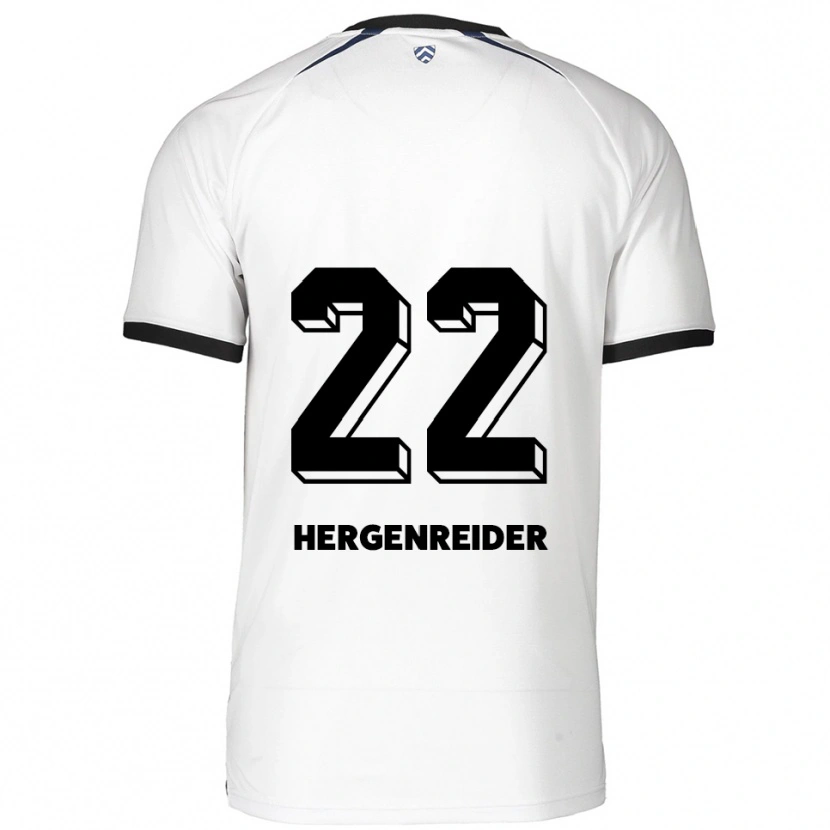 Danxen Kid Lennart Hergenreider #22 White Black Away Jersey 2025/26 T-Shirt