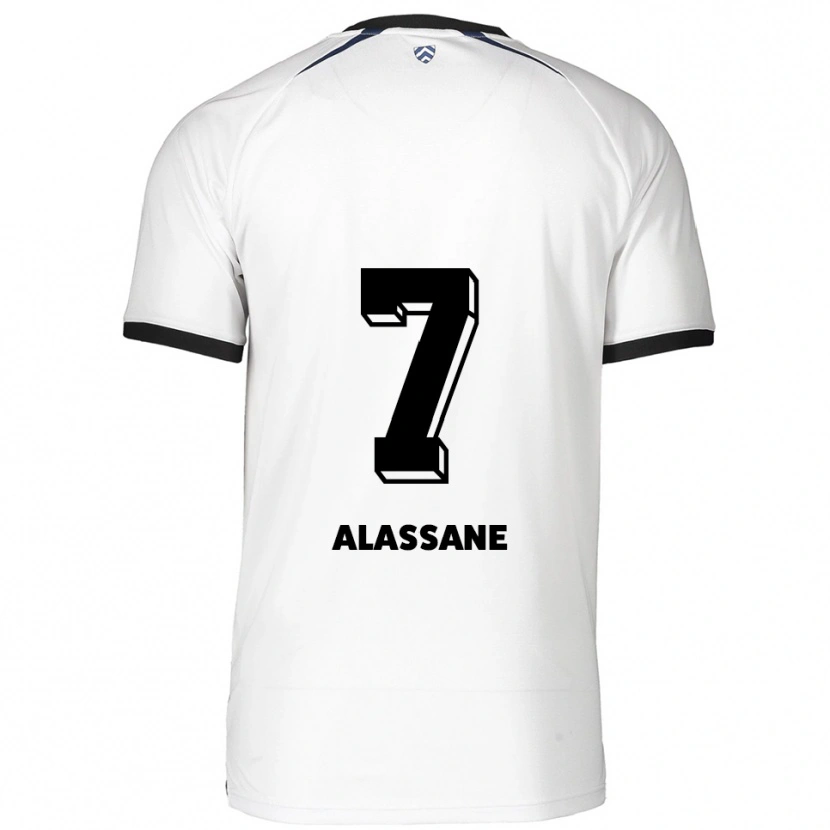 Danxen Kid Latif-Bilal Alassane #7 White Black Away Jersey 2025/26 T-Shirt