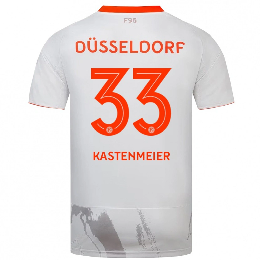 Danxen Kid Florian Kastenmeier #33 White Orange Away Jersey 2025/26 T-Shirt