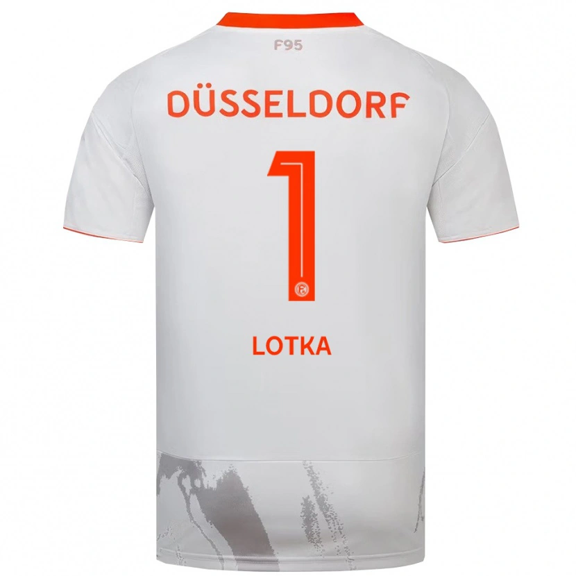 Danxen Kid Marcel Lotka #1 White Orange Away Jersey 2025/26 T-Shirt