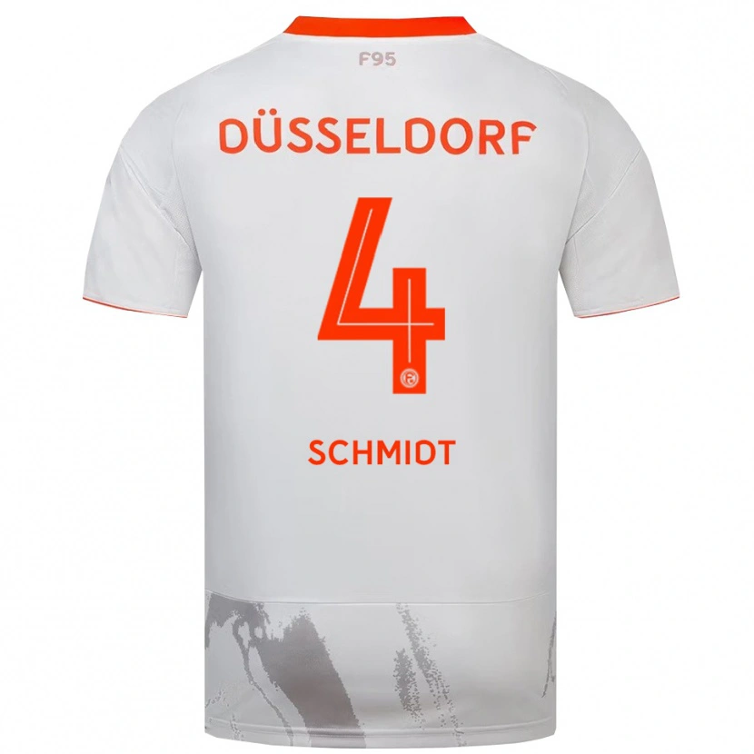 Danxen Kid Kenneth Schmidt #4 White Orange Away Jersey 2025/26 T-Shirt