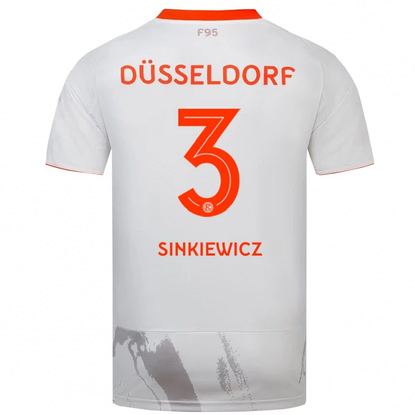 Danxen Kid Luis Sinkiewicz #3 White Orange Away Jersey 2025/26 T-Shirt