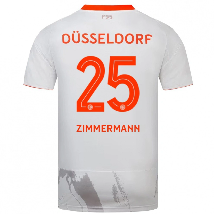 Danxen Kid Matthias Zimmermann #25 White Orange Away Jersey 2025/26 T-Shirt