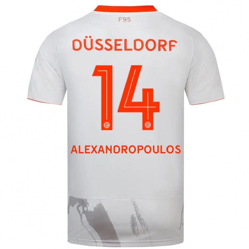 Danxen Kid Sotiris Alexandropoulos #14 White Orange Away Jersey 2025/26 T-Shirt