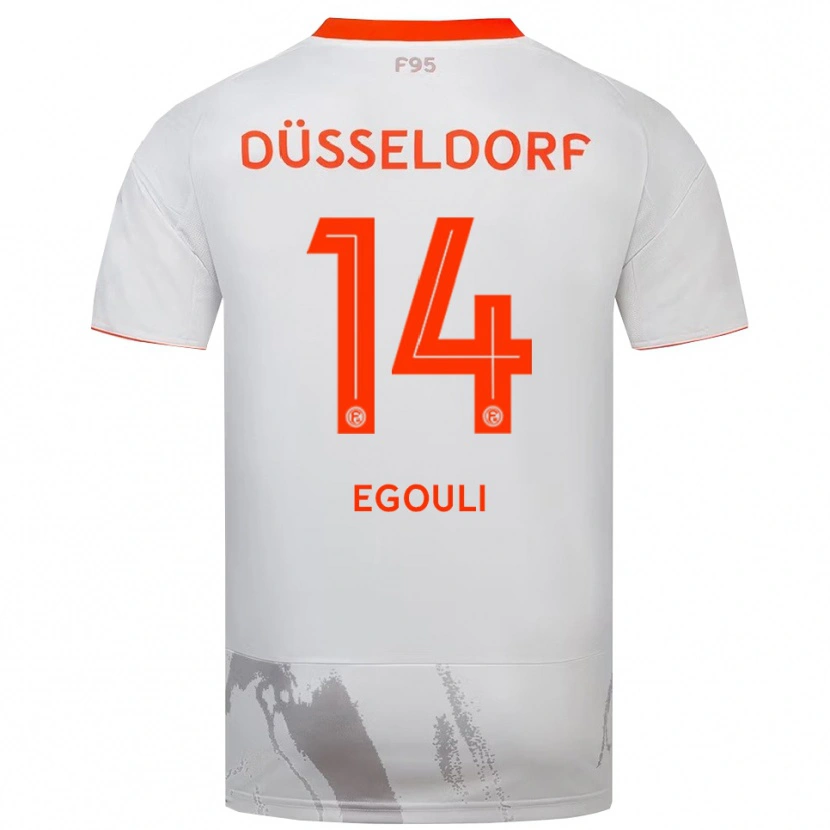 Danxen Kid Noah Egouli #14 White Orange Away Jersey 2025/26 T-Shirt